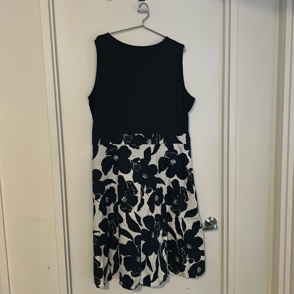 Retro blue knee length dress 3XL